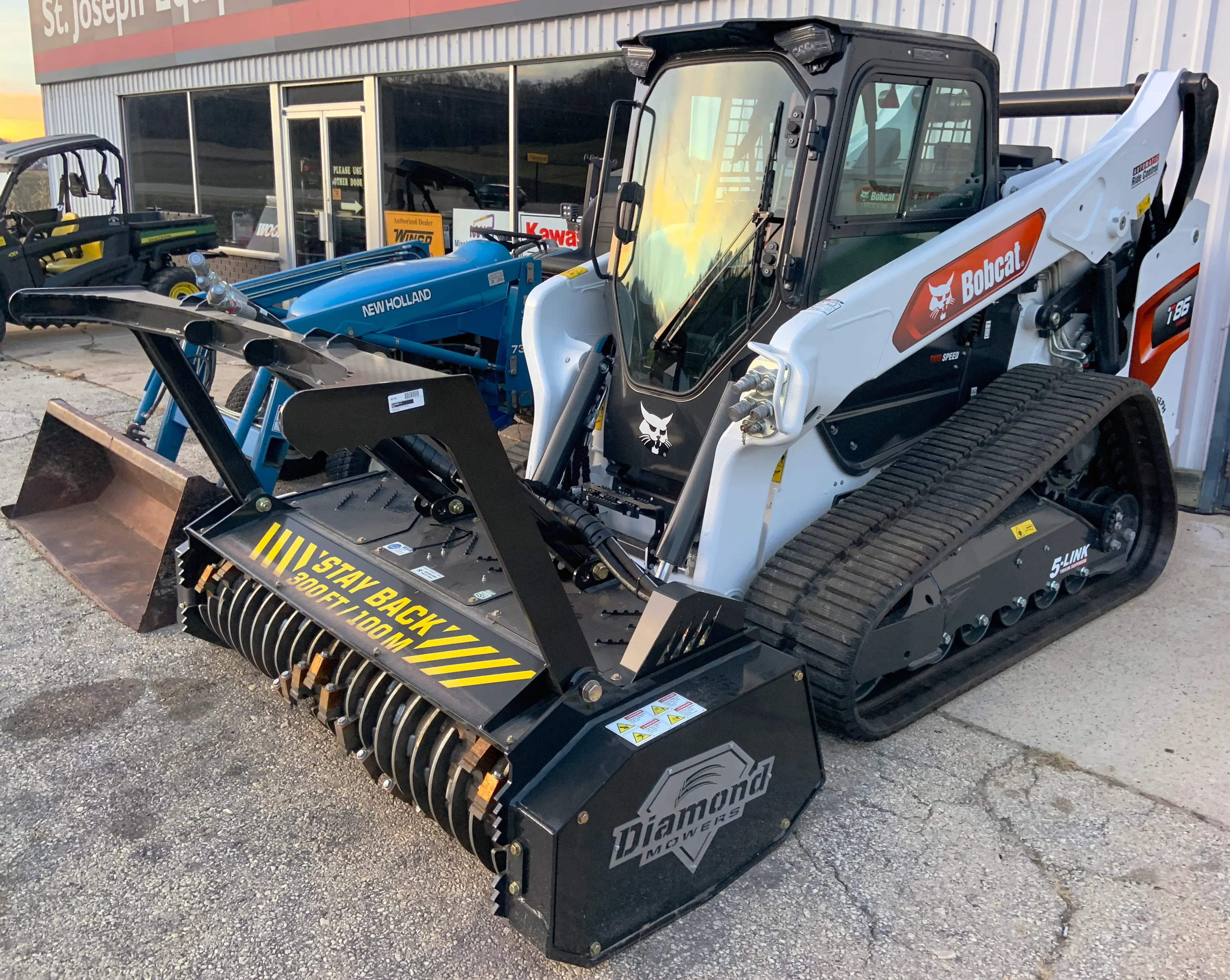Forestry mulcher brush removal equipment in Placer County - creating defensible space and fire breaks in Folsom California